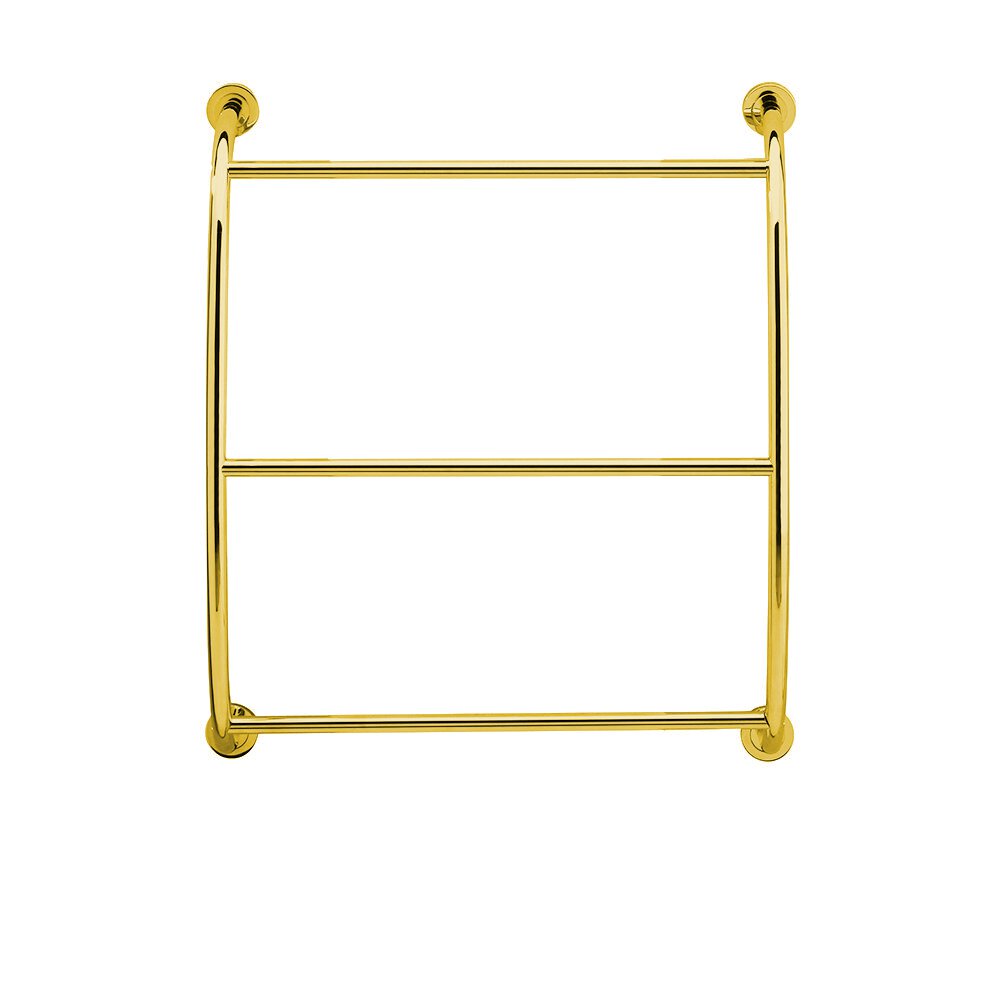 Valsan Bath Wall Mounted Towel Rack in Unlacquered Brass