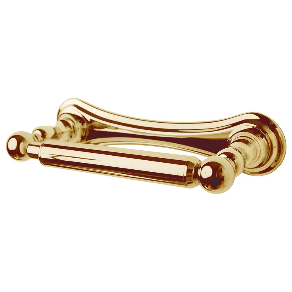 Valsan Bath Double Post Paper Holder in Polished Brass