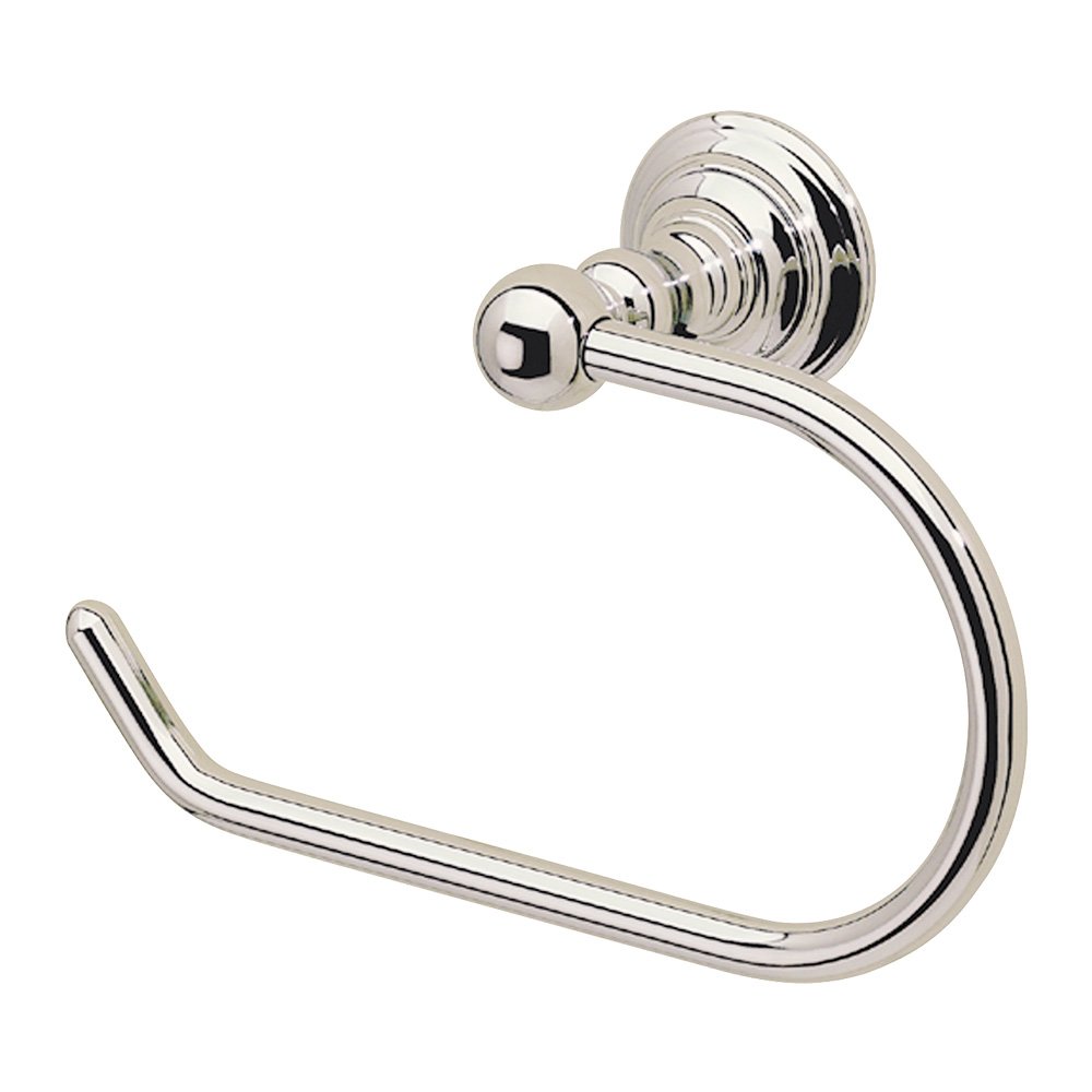 Valsan Bath Toilet Paper Holder without Lid in Polished Nickel