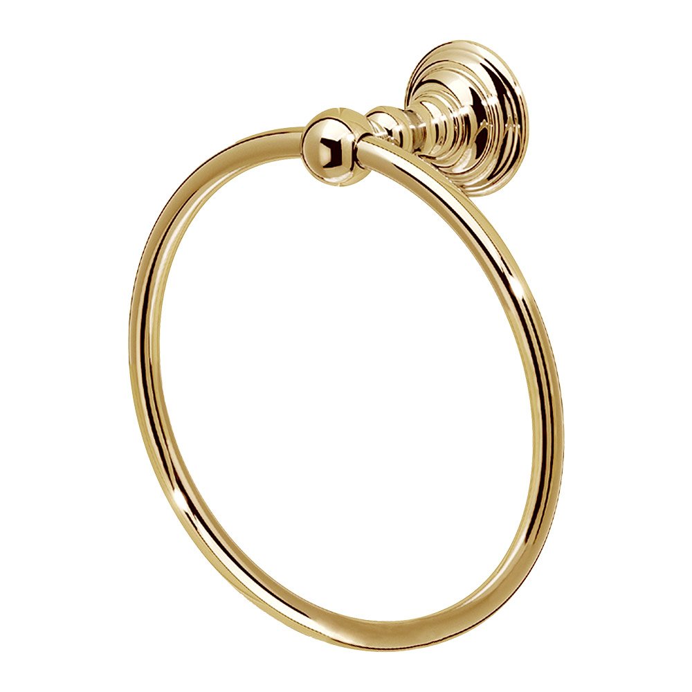 Valsan Bath 6" Small Towel Ring in Polished Brass
