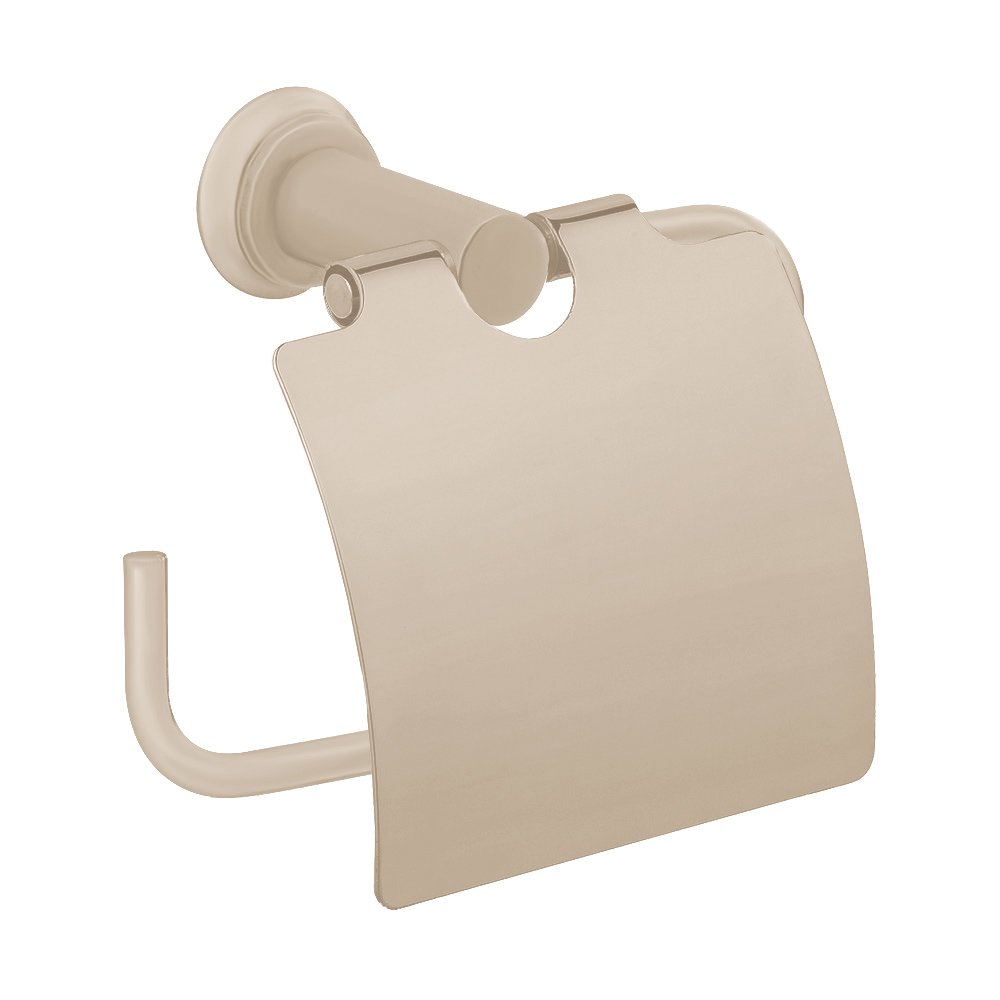 Valsan Bath Toilet Paper Holder with Lid in Satin Nickel
