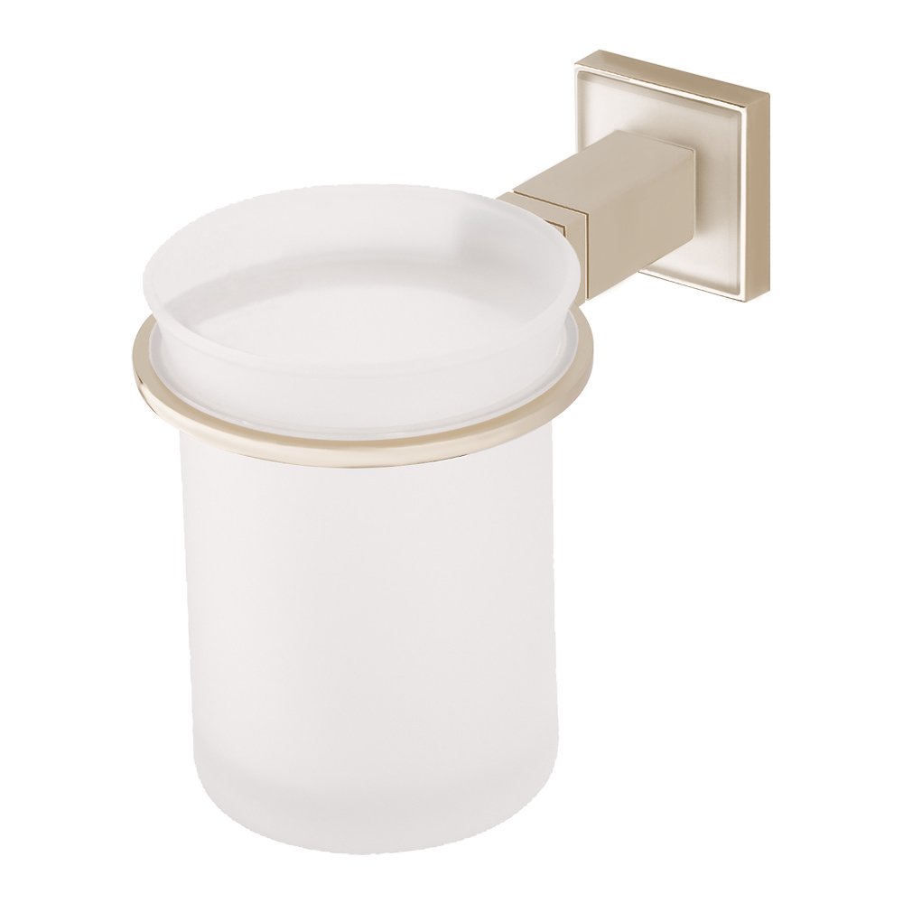 Valsan Bath Frosted Tumbler Holder in Satin Nickel