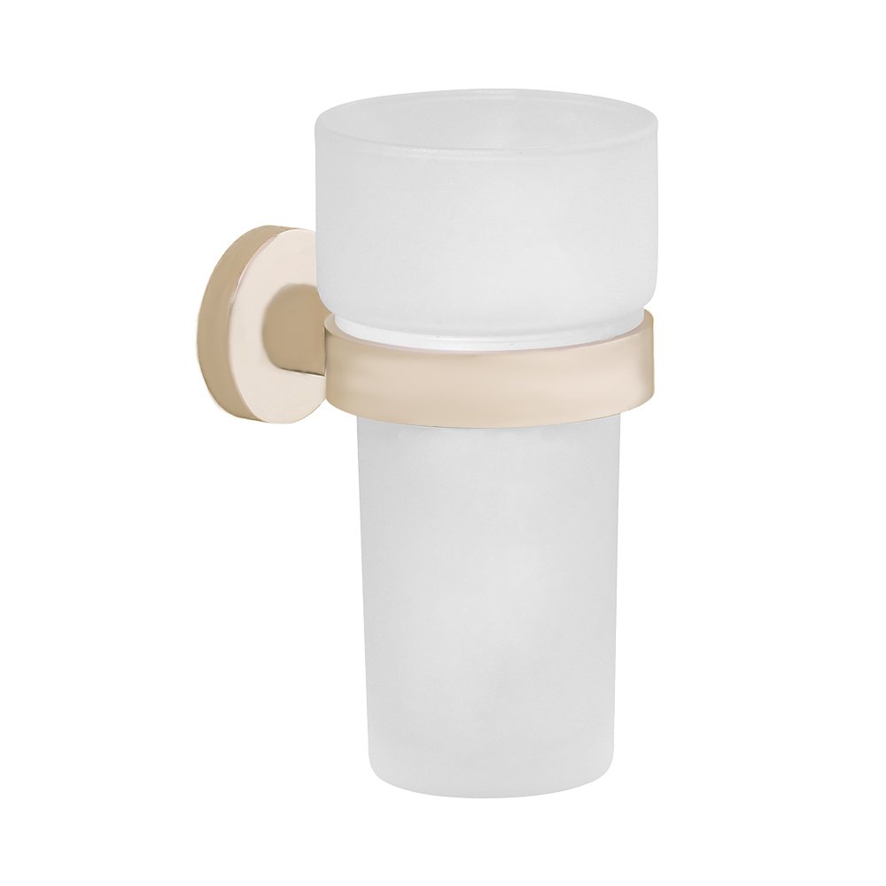 Valsan Bath Frosted Tumbler Holder in Satin Nickel