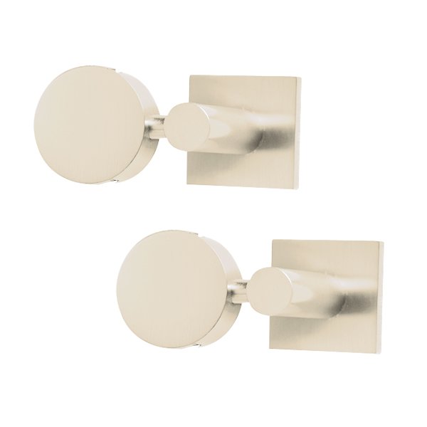 Valsan Bath Pair of Mirror Supports in Polished Nickel