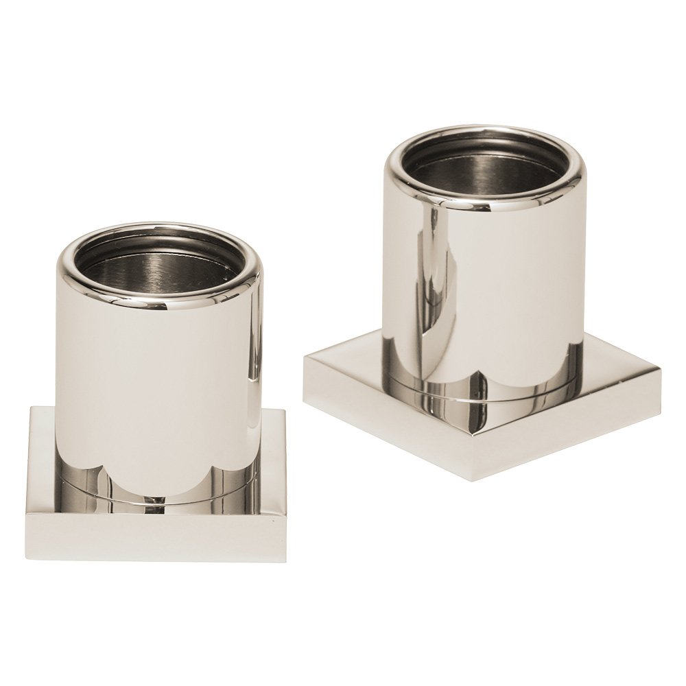 Valsan Bath Shower Bar Supports (Pair) in Polished Nickel
