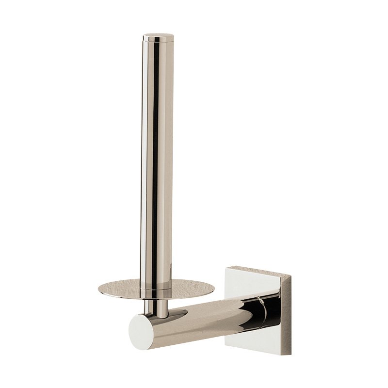 Valsan Bath Spare Roll Holder in Polished Nickel