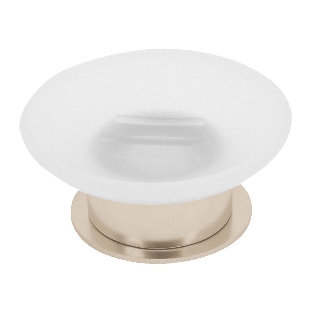 Valsan Bath Frosted Soap Dish Holder in Satin Nickel