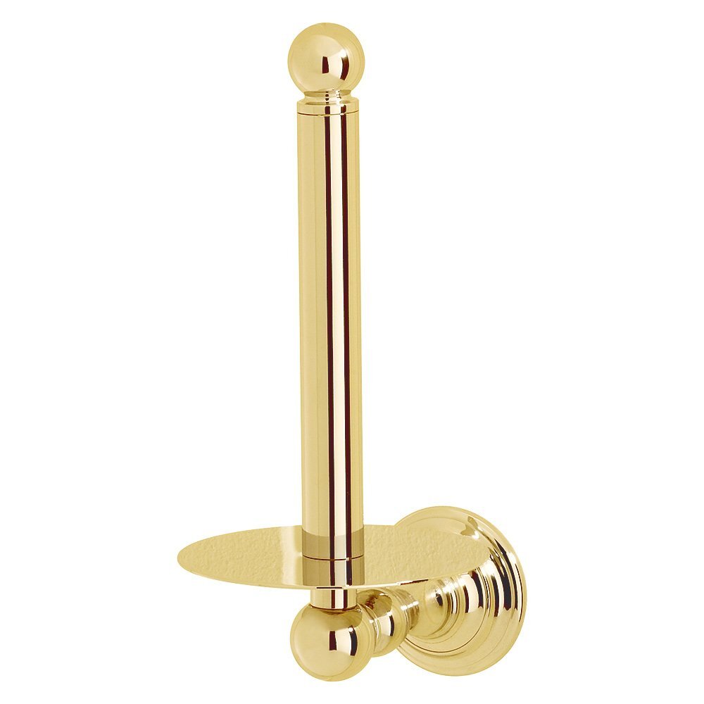 Valsan Bath Spare Toilet Paper Holder in Unlacquered Brass