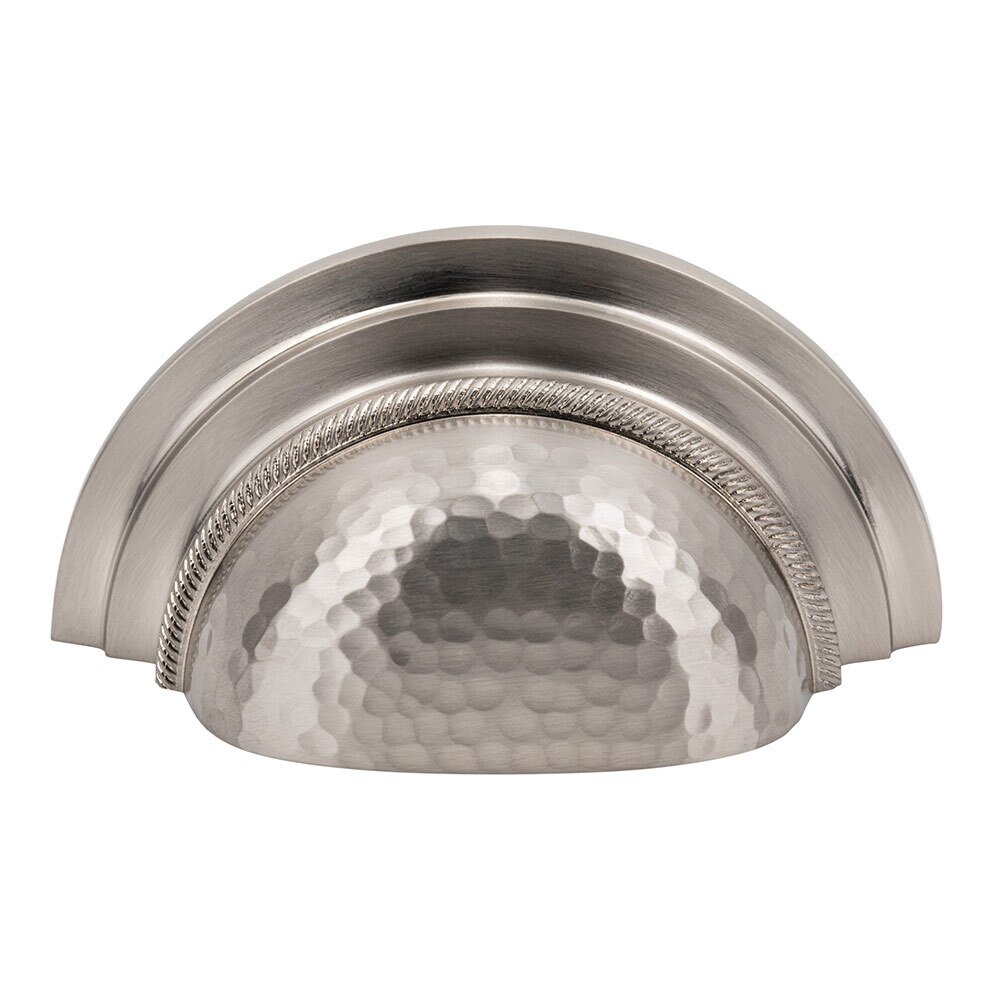 Vesta Hardware 3" Centers Cup Pull in Brushed Satin Nickel