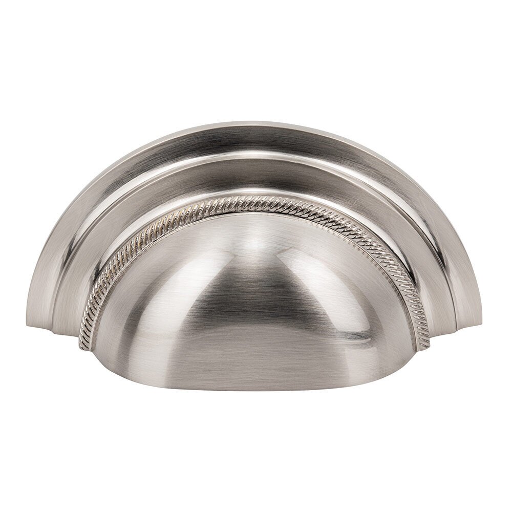 Vesta Hardware 3" Centers Cup Pull in Brushed Satin Nickel