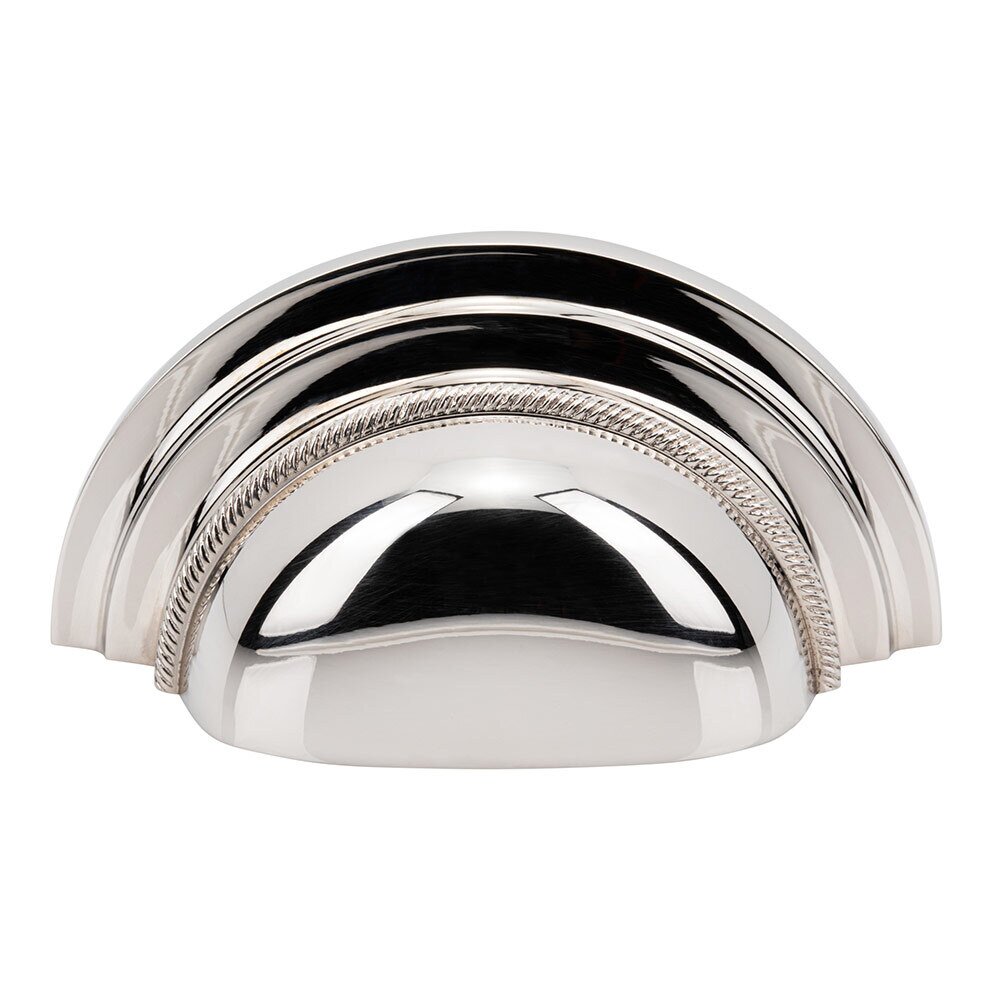 Vesta Hardware 3" Centers Cup Pull in Polished Nickel