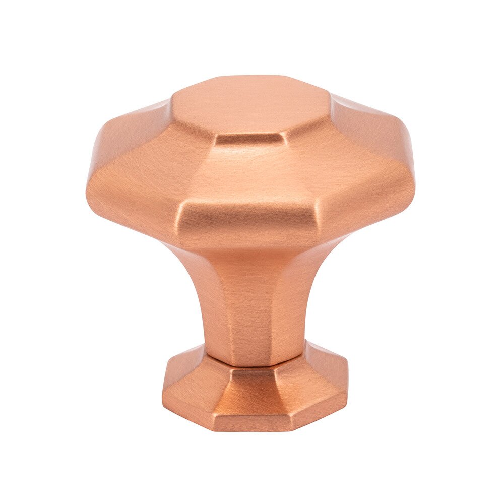 Vesta Hardware 1 5/8" Long Octagon Knob in Satin Copper