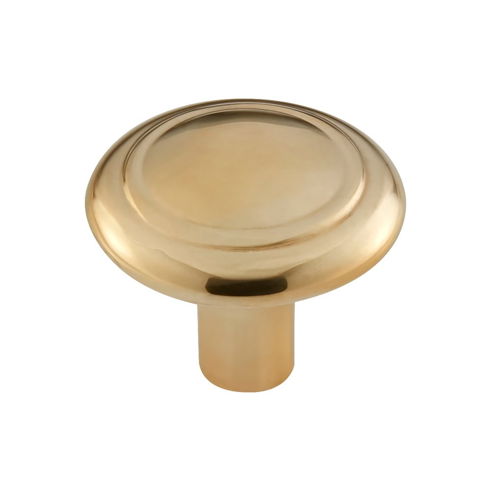 Vesta Hardware 1-5/16" Round Knob in Unlacquered Brass