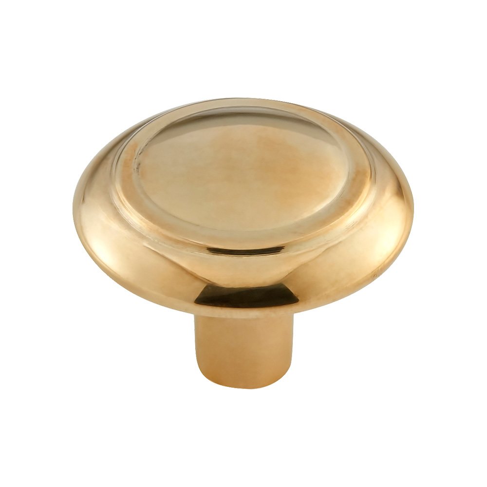 Vesta Hardware 1-1/2" Round Knob in Unlacquered Brass