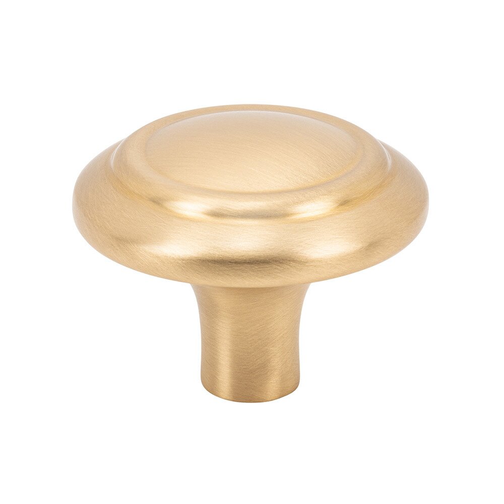 Vesta Hardware 1-5/8" Round Knob in Satin Brass