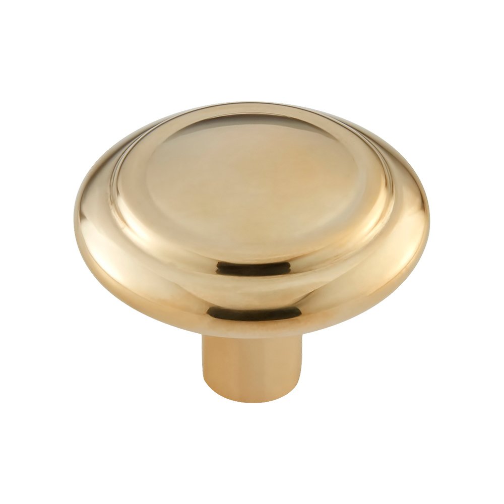 Vesta Hardware 1-5/8" Round Knob in Unlacquered Brass