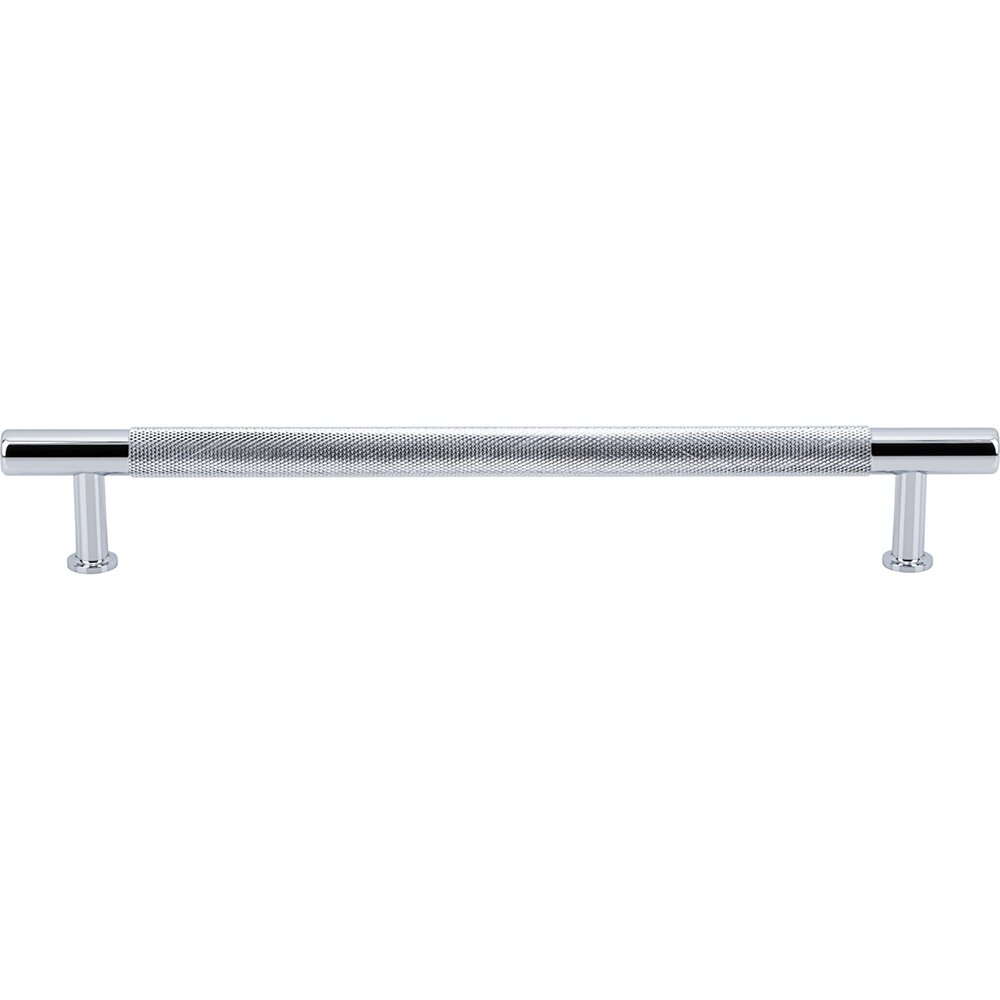 Vesta Hardware 7 9/16" Centers Knurled Bar Pull in Polished Chrome