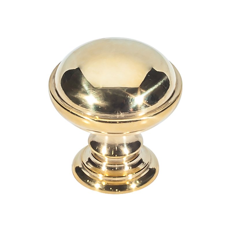 Vesta Hardware 1 1/2" Round Knob in Unlacquered Brass