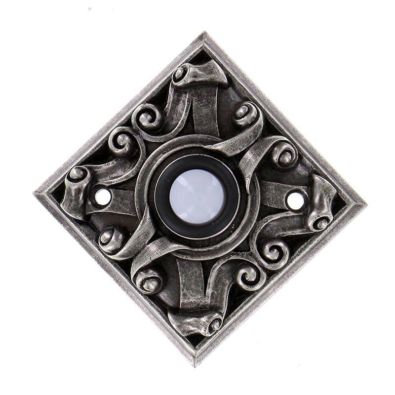 Vicenza Hardware Diamond Sforza Ornate Design in Gunmetal