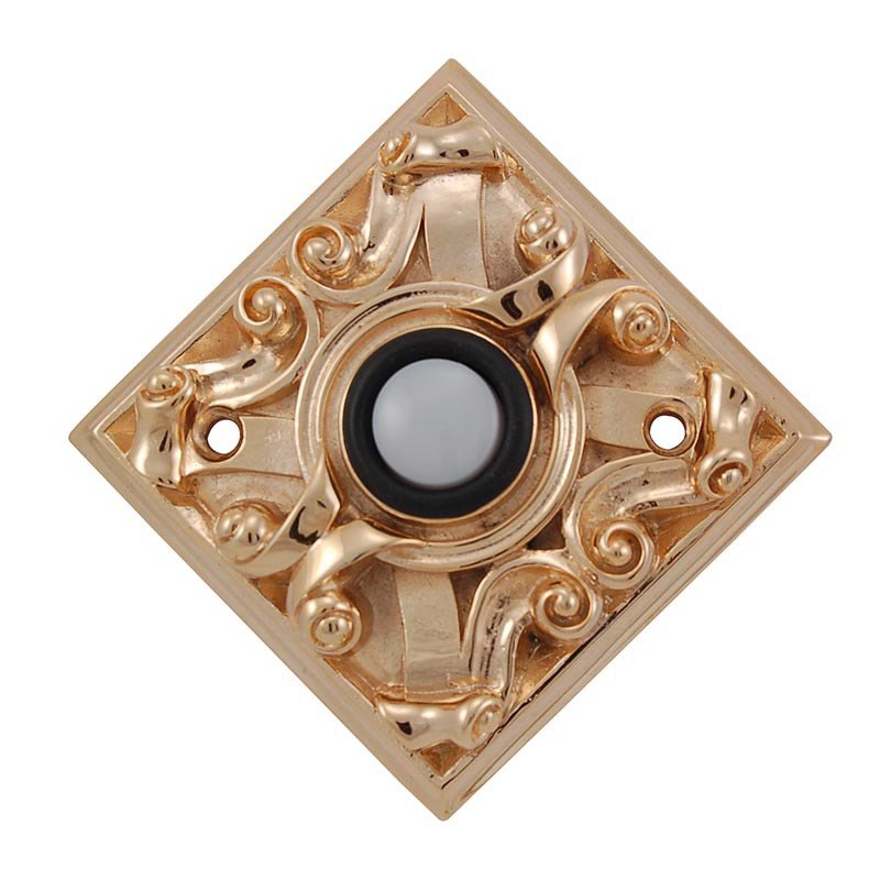 Vicenza Hardware Diamond Sforza Ornate Design in Polished Gold