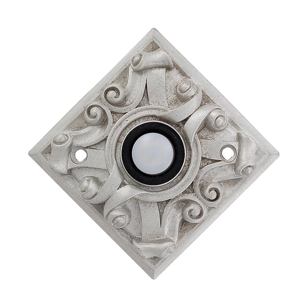 Vicenza Hardware Diamond Sforza Ornate Design in Satin Nickel