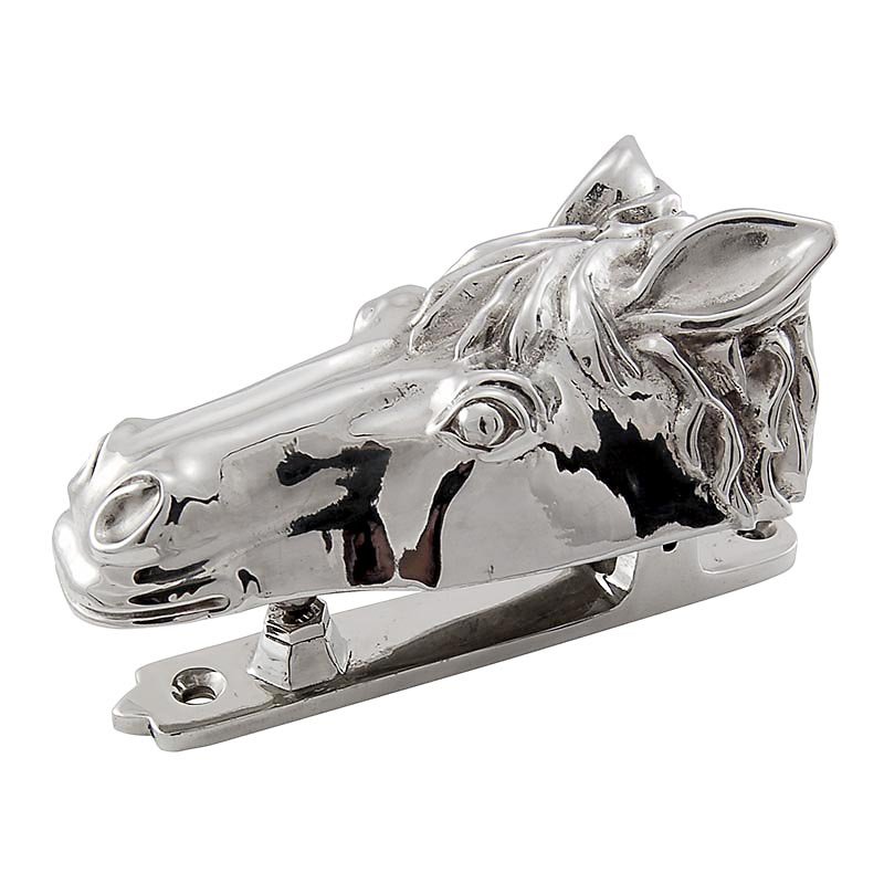 Vicenza Hardware Door knockers Collection - Equestre Horse Head in Polished Nickel