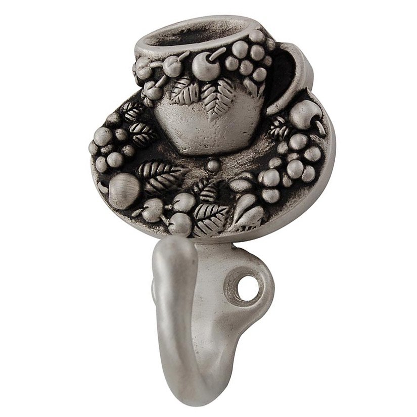 Vicenza Hardware Teacup Tazza Hook in Antique Nickel
