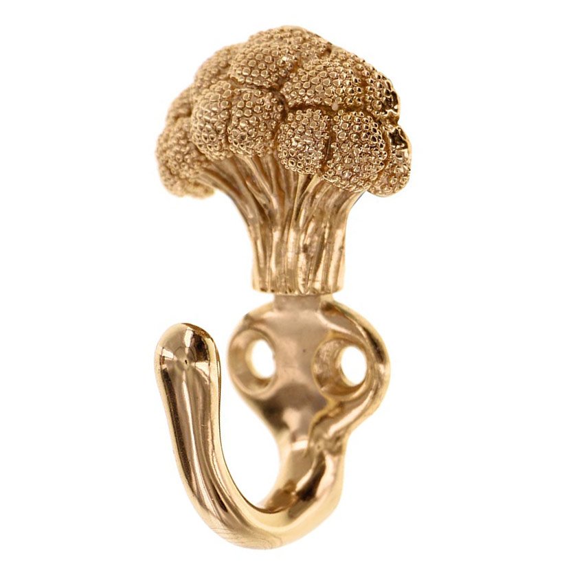 Vicenza Hardware Broccoli Hook in Polished Gold