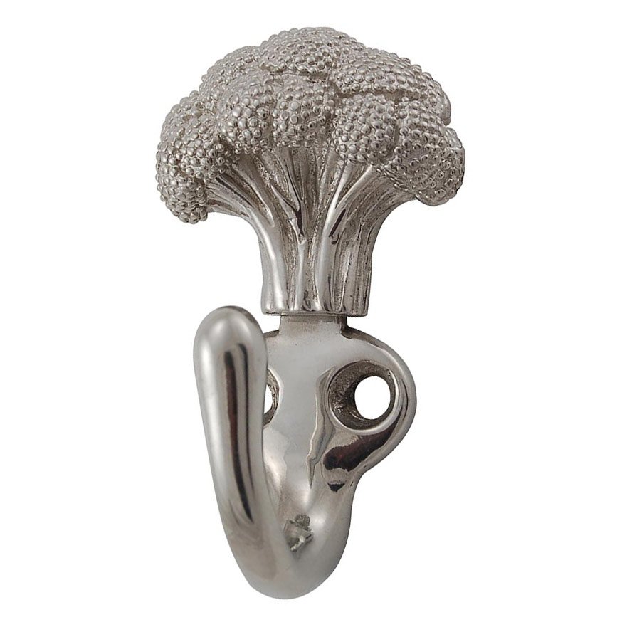 Vicenza Hardware Broccoli Hook in Polished Silver