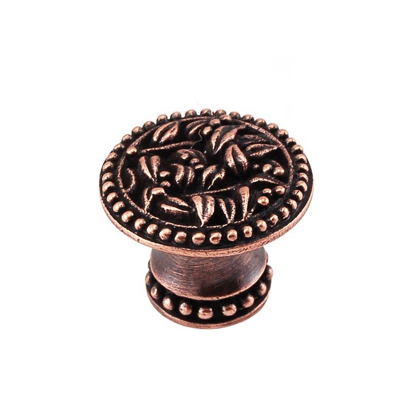 Vicenza Hardware 1" Knob with Small Base in Antique Copper