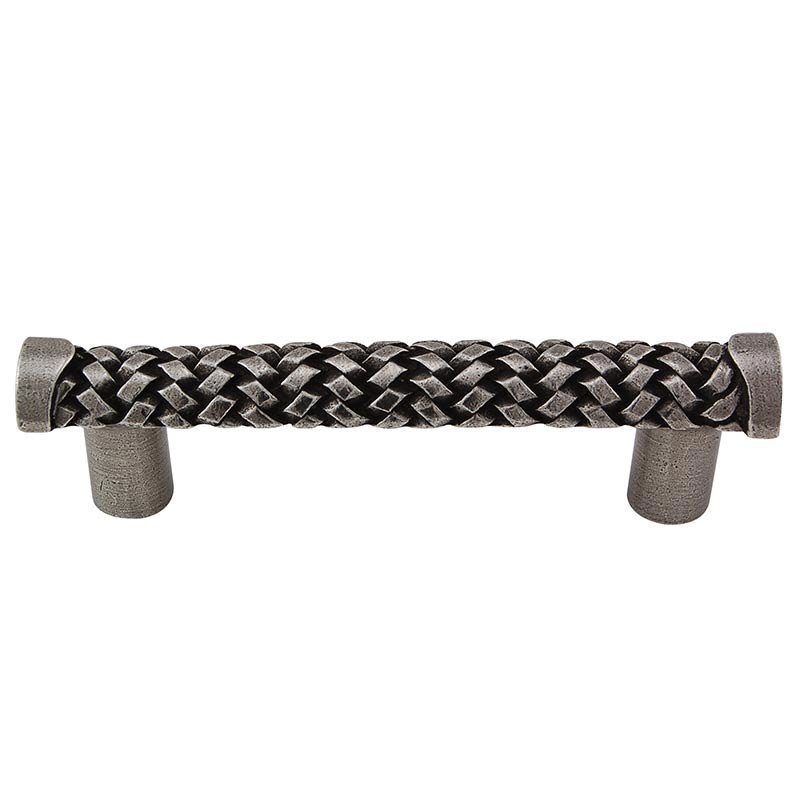 Vicenza Hardware Braided Handle - 76mm in Vintage Pewter