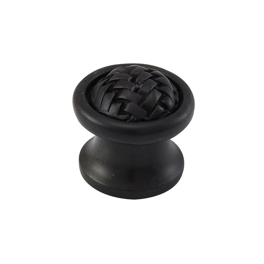 Vicenza Hardware Braided Small Round Knob 1" in Oil Rubbed Bronze