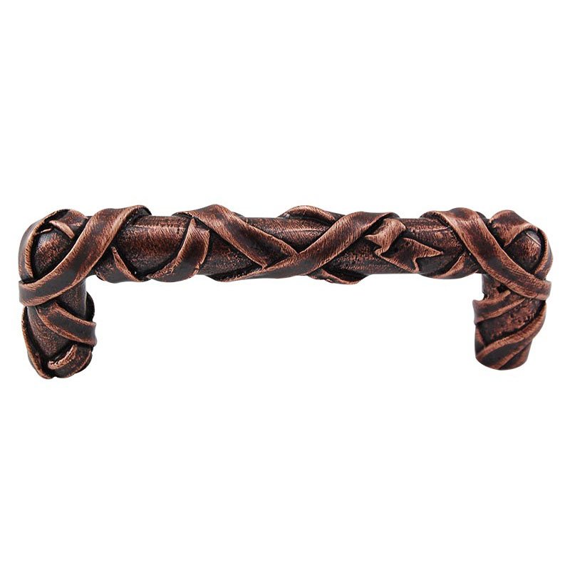 Vicenza Hardware Mummy Wrap Pull 76mm in Antique Copper