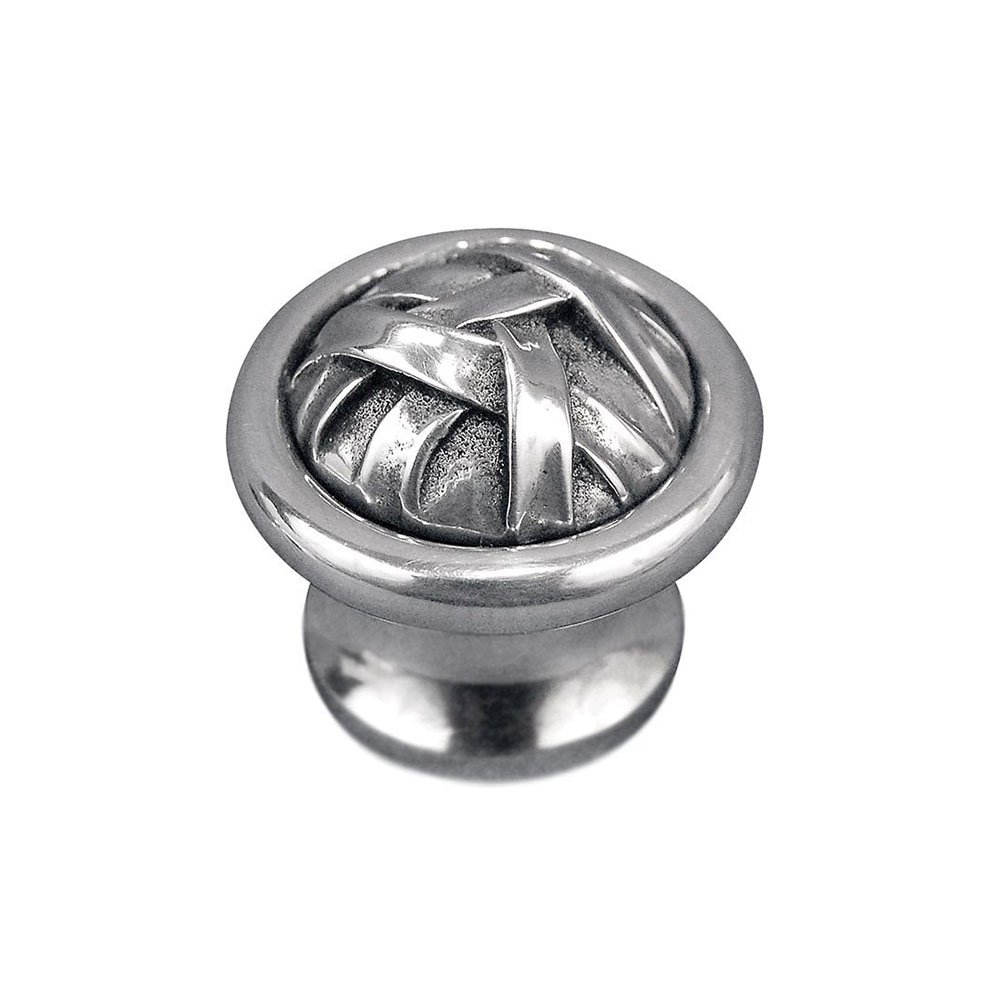 Vicenza Hardware Large Mummy Wrap Knob 1 1/4" in Antique Silver