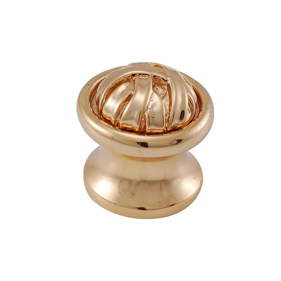 Vicenza Hardware Small Mummy Wrap Knob 1" in Polished Gold