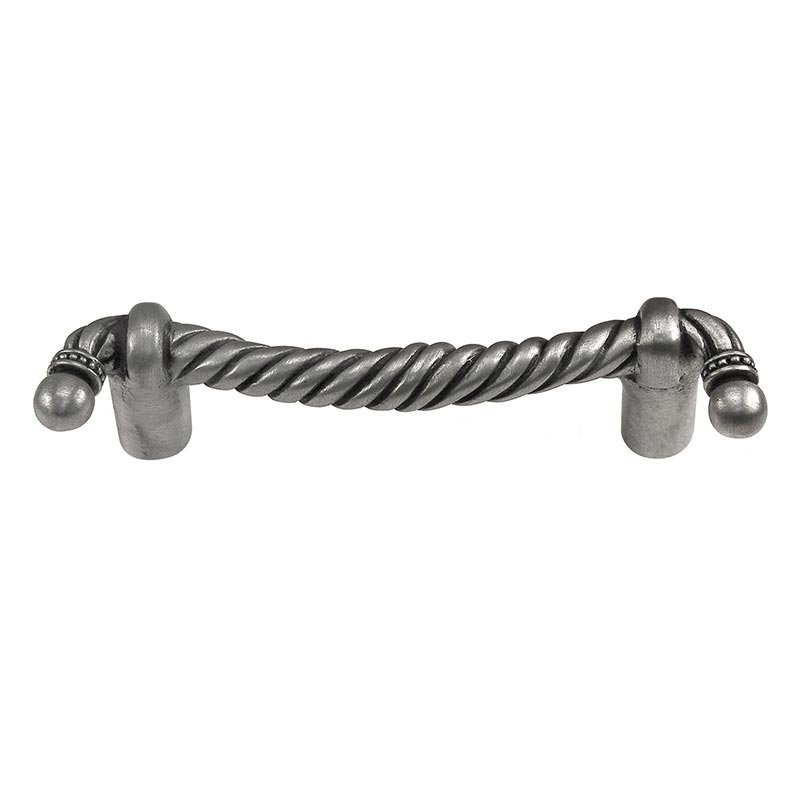 Vicenza Hardware Twisted Rope Handle - 76mm in Antique Nickel