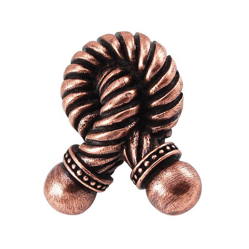 Vicenza Hardware Large Twisted Rope Knob in Antique Copper