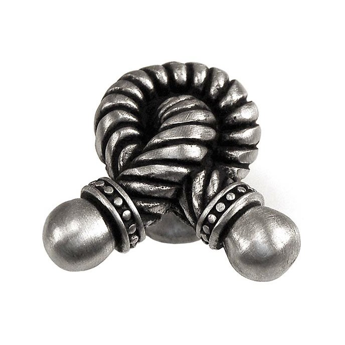 Vicenza Hardware Large Twisted Rope Knob in Antique Nickel