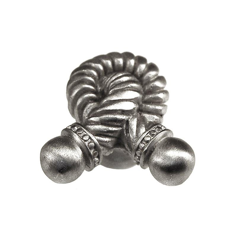 Vicenza Hardware Large Twisted Rope Knob in Satin Nickel