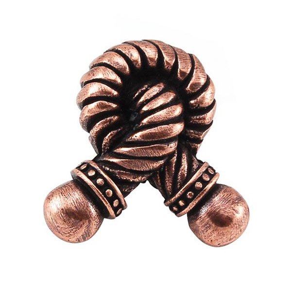 Vicenza Hardware Small Twisted Rope Knob in Antique Copper