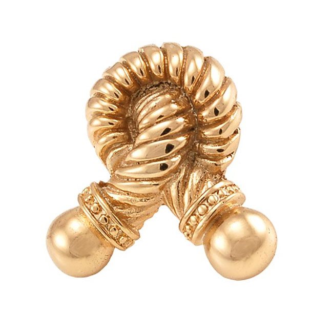 Vicenza Hardware Small Twisted Rope Knob in Polished Gold