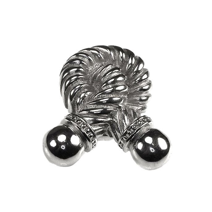 Vicenza Hardware Small Twisted Rope Knob in Polished Silver