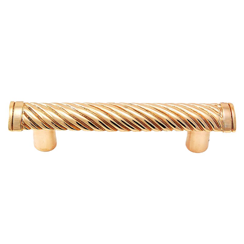 Vicenza Hardware Handle - 76mm in Polished Gold
