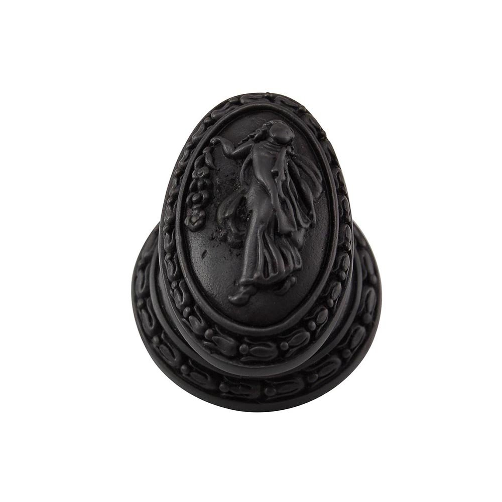 Vicenza Hardware Oval Walking Lady Knob in Oil Rubbed Bronze