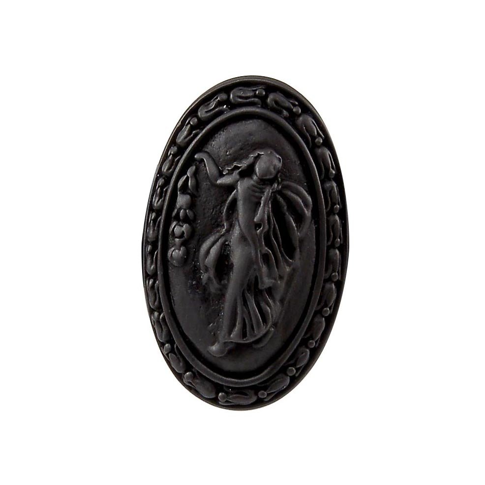 Vicenza Hardware Oval Woman Knob with Small Base in Oil Rubbed Bronze