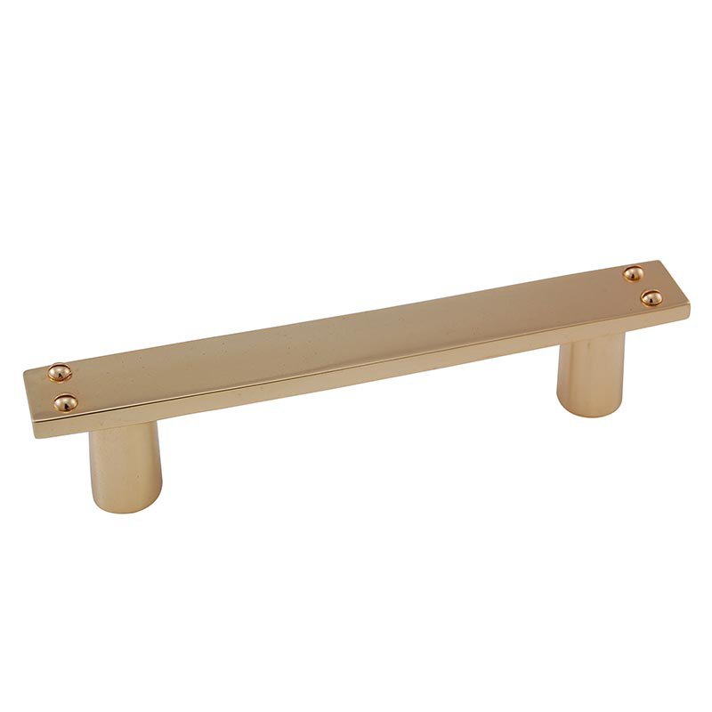Vicenza Hardware 3" Centers Nail Head Pull in Polished Gold