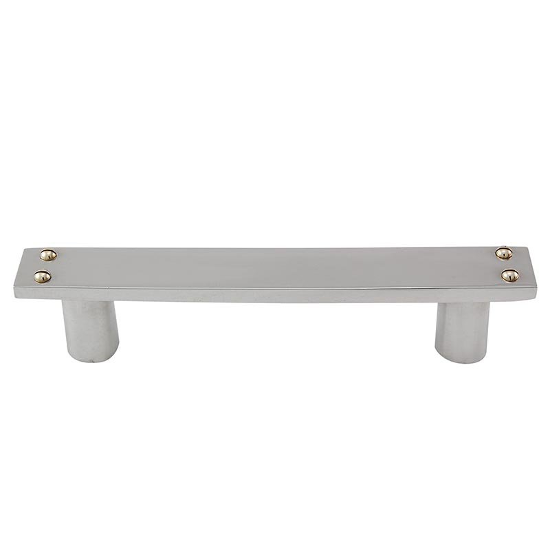 Vicenza Hardware 3" Centers Nail Head Pull in Polished Silver