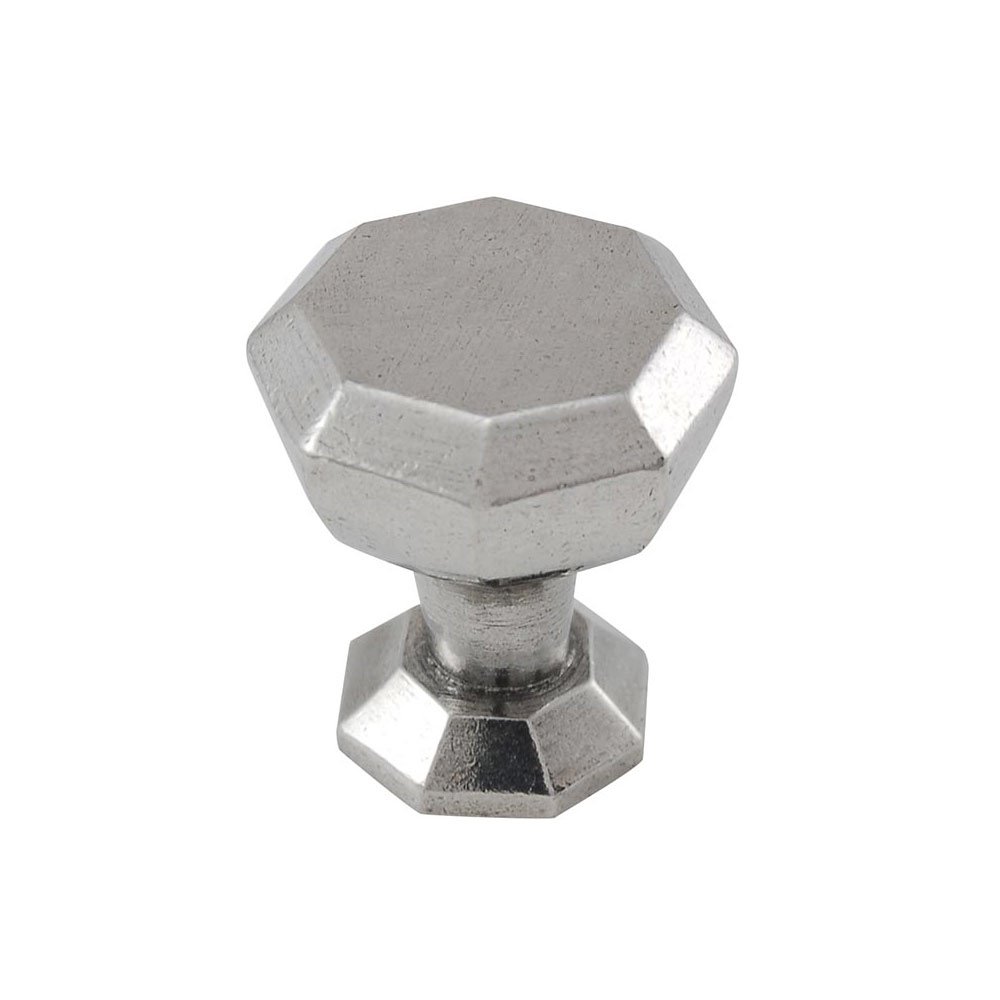 Vicenza Hardware Classic Knobs - Octagon Small Knob 1" in Vintage Pewter