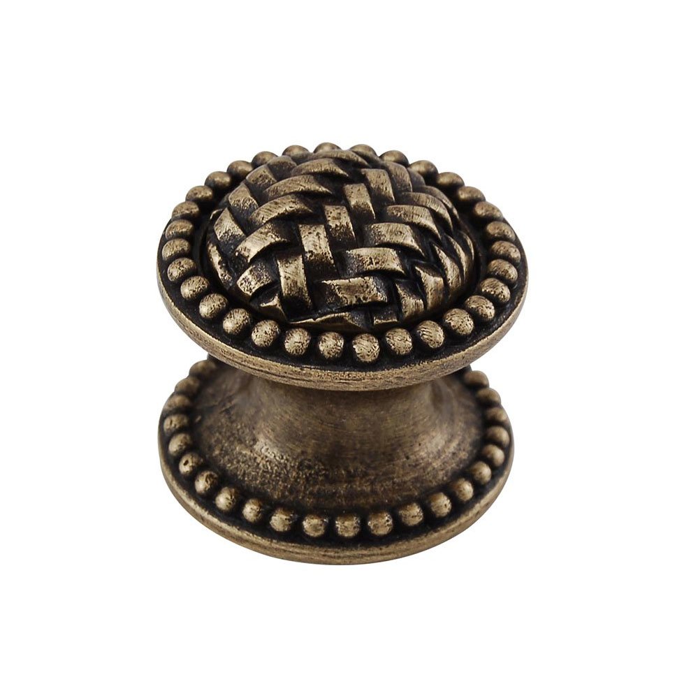 Vicenza Hardware Large Knob 1 1/4" in Antique Brass