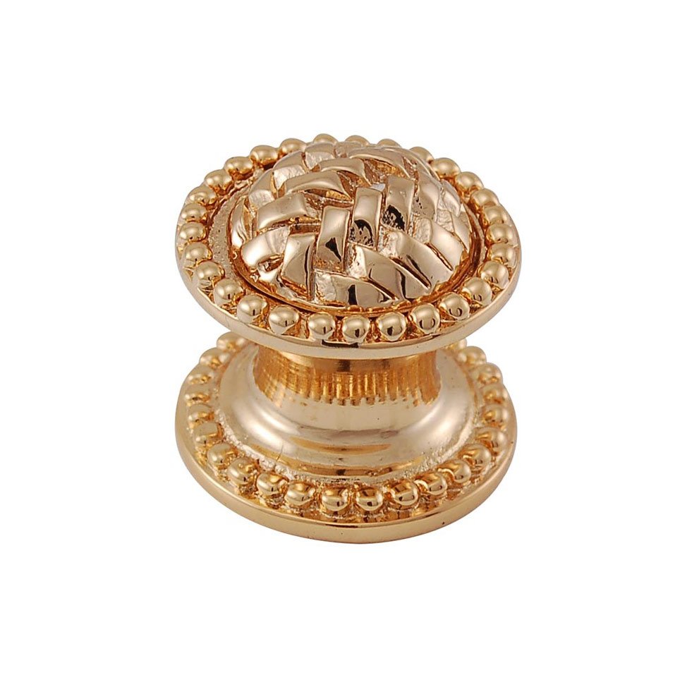 Vicenza Hardware Small Knob 1" in Polished Gold